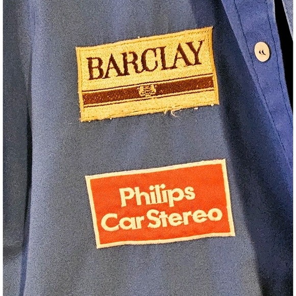 1992 Sasol Jordan Yamaha Formula 1 Racing Team Button Down Short Sleeve Shirt - Picture 4 of 8